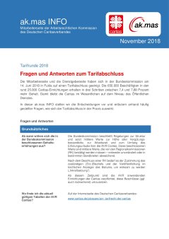 Caritas Tarifrunde 2018: Fragen Und Antworten Zum Tarifabschluss | DiAg ...